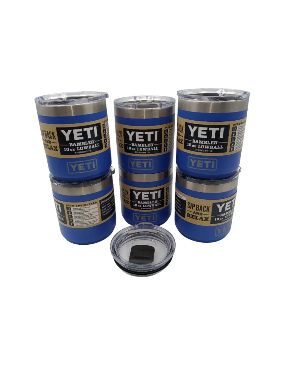 FINAL PRICE & DAY! 6 pc Set Yeti Rambler 10 oz Lowball Ultramarine Violet 2.0